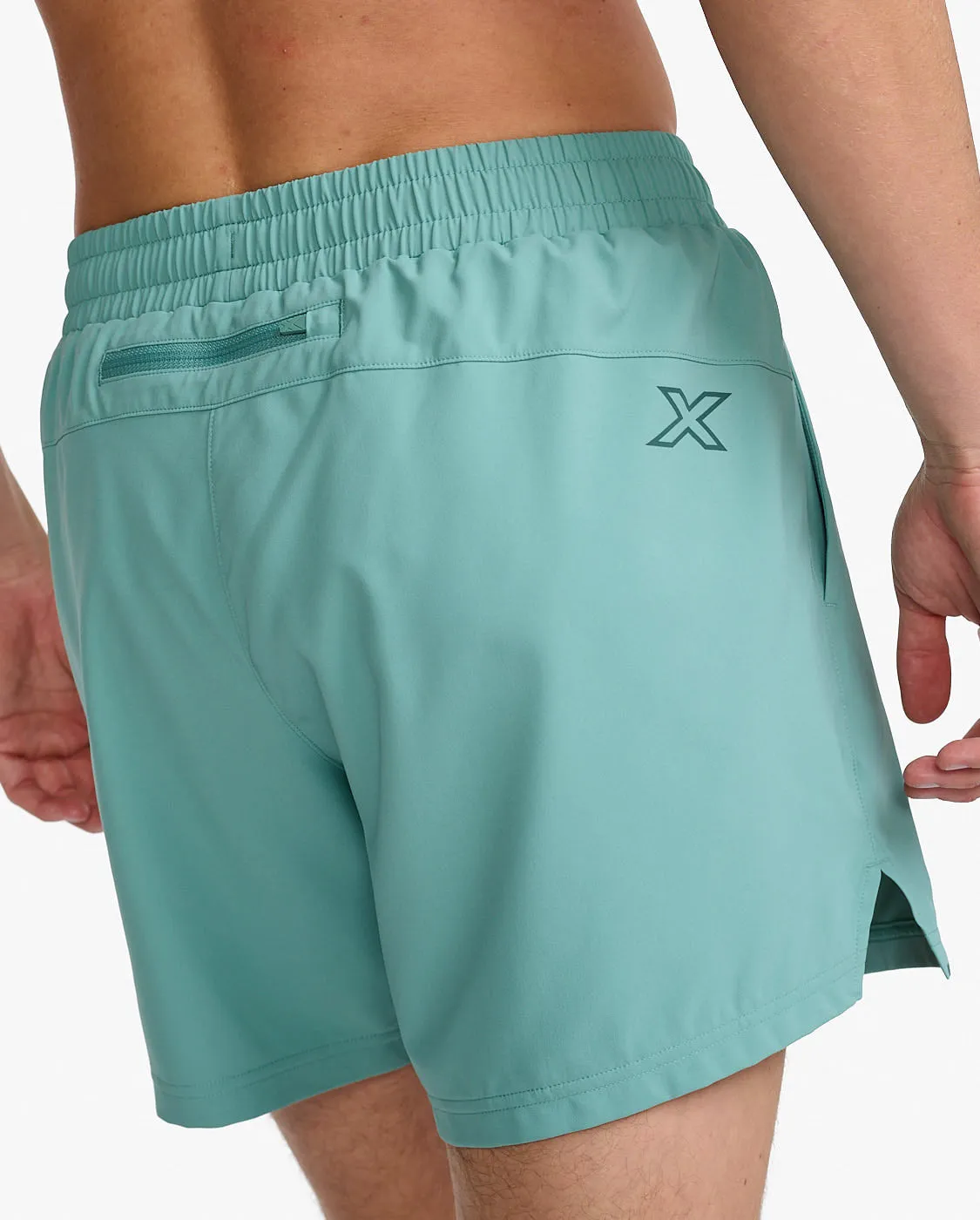 2XU Aero 7 Inch Men's Running Shorts (Raft/Pine Reflective)