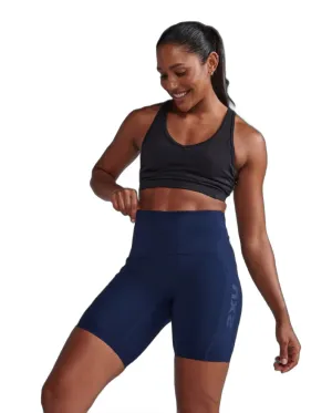 2XU Form Stash Hi-Rise Women's Cycling Shorts (Midnight/Midnight)