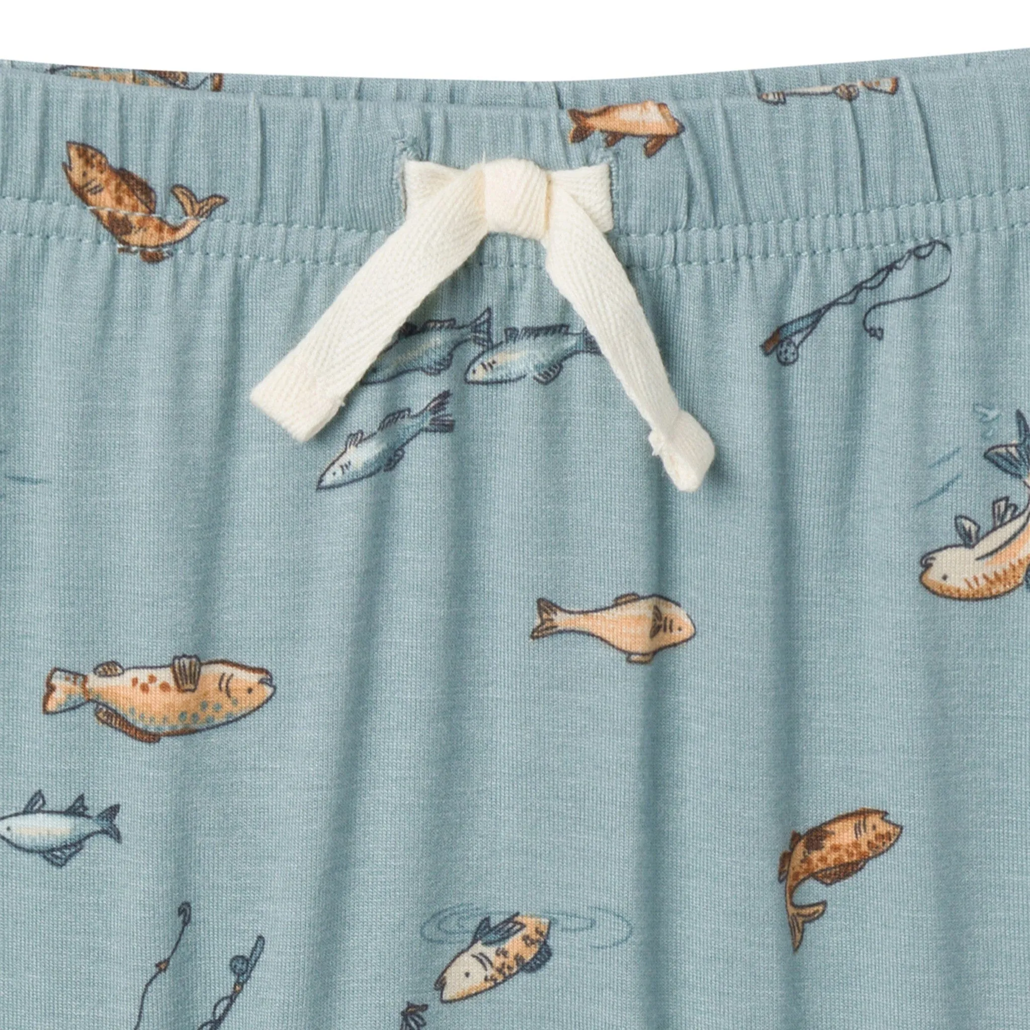 4-Piece Baby Boys Teal Fishing Bodysuits and Pants Set Gerber Childrenswea