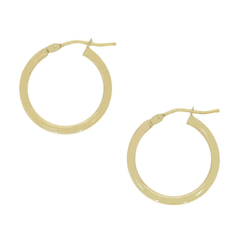 9ct Yellow Gold Hoop Earrings