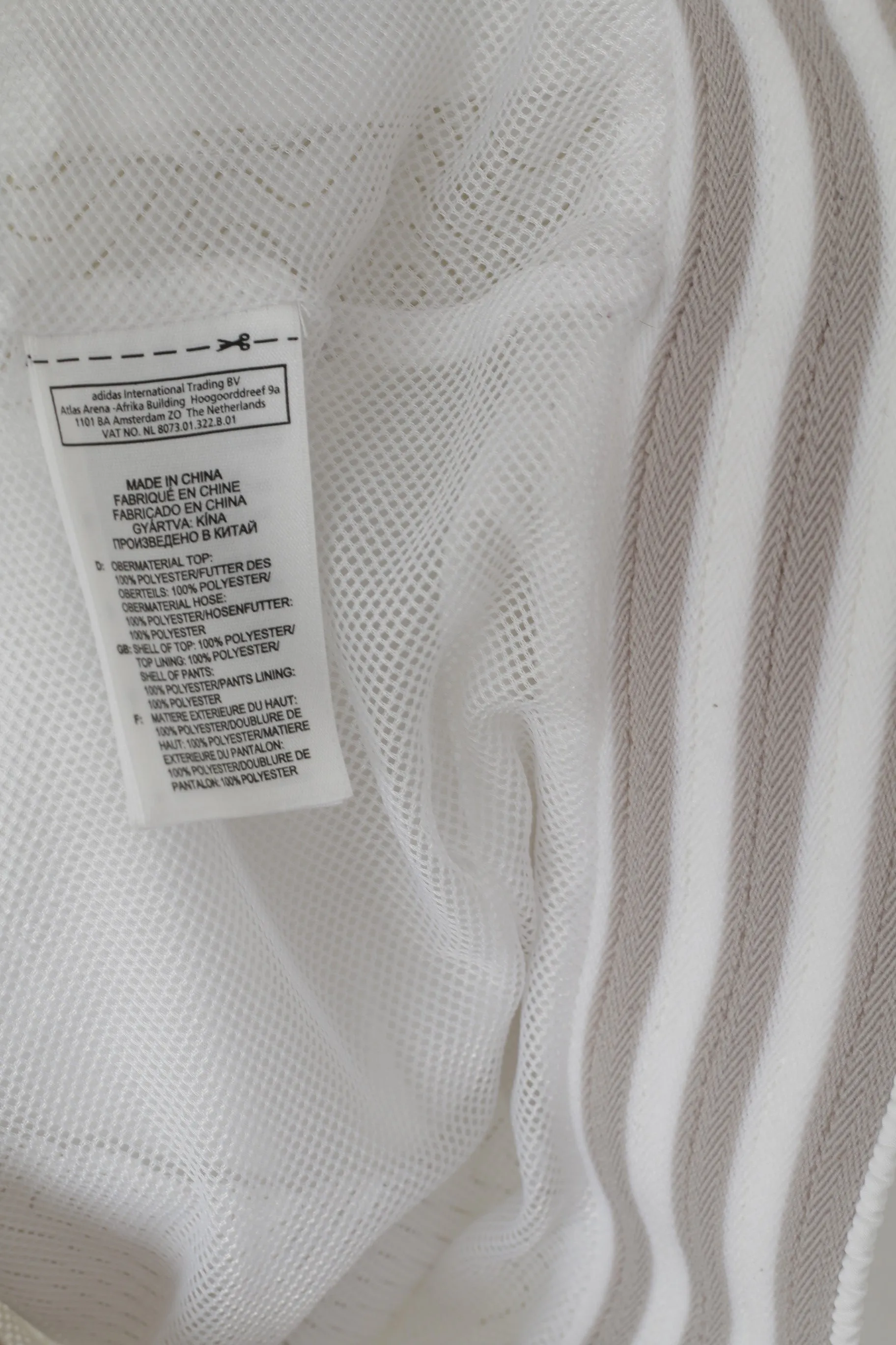 Adidas Men M 180 Jacket White Shiny Bomber Activewear Full Zipper Mesh Lined Top