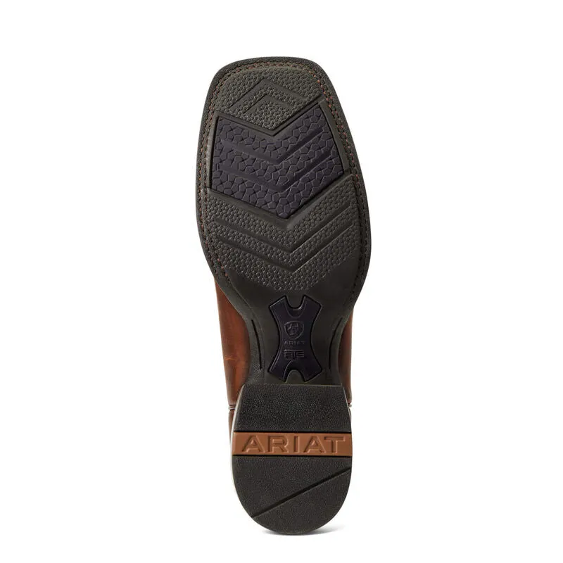 Ariat Brown Cream Brush Rider Square Toe