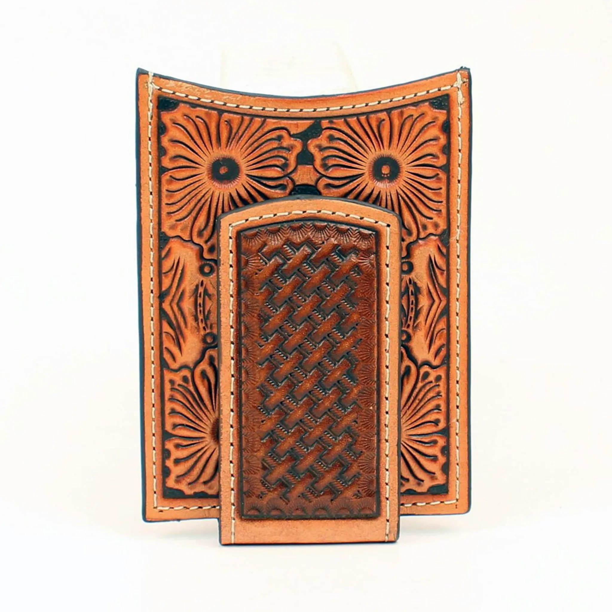 Ariat Men's Floral Embossed Money Clip