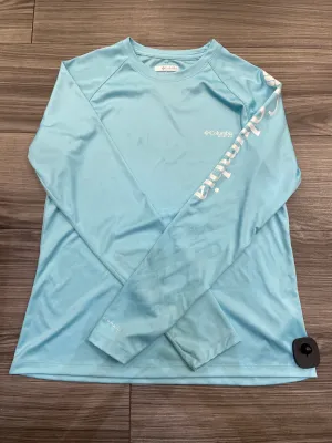 Athletic Top Long Sleeve Crewneck By Columbia In Blue, Size: S