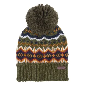 Barbour Case Fairisle Beanie - Olive