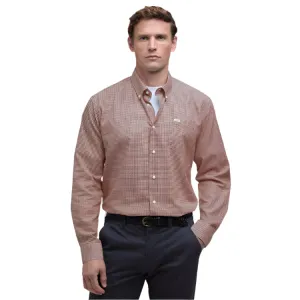 Barbour Finwell Gingham Tailored Fit Shirt - Rust