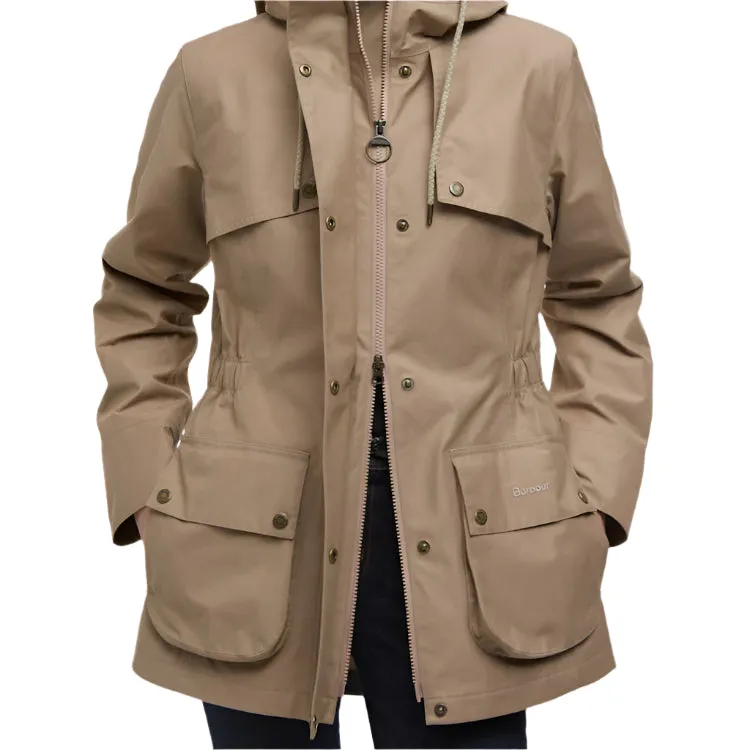 Barbour Ladies Dallas Waterproof Jacket - Military Brown/Ancient Tartan