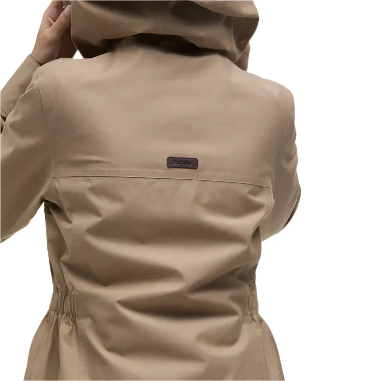 Barbour Ladies Dallas Waterproof Jacket - Military Brown/Ancient Tartan