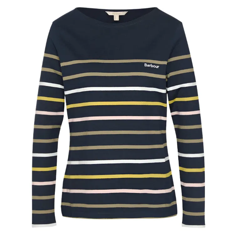 Barbour Ladies Hawkins Top - Navy Stripe
