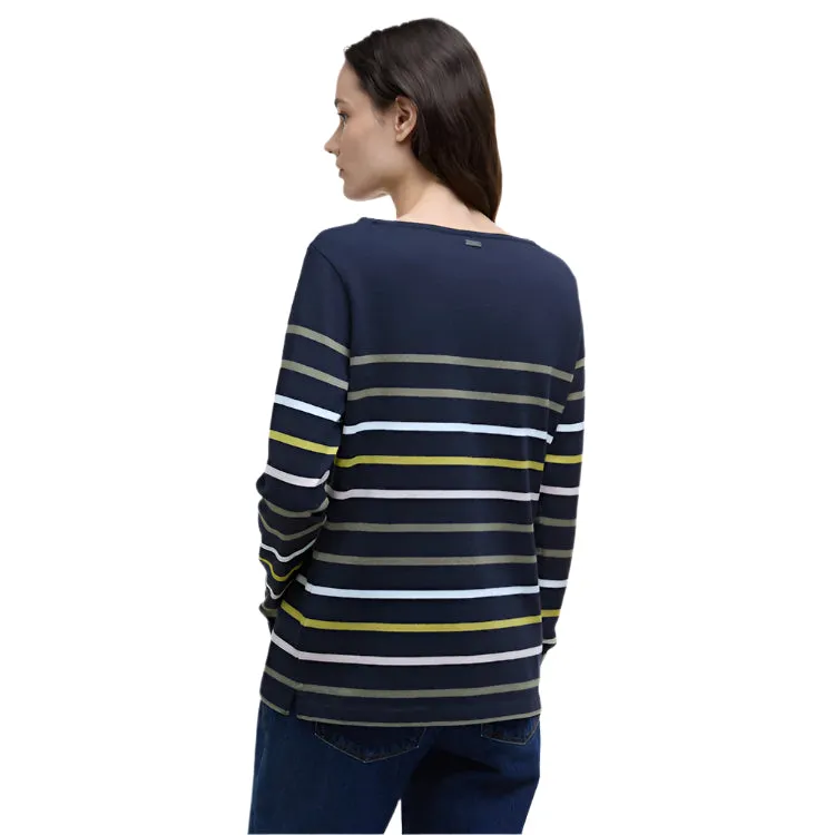 Barbour Ladies Hawkins Top - Navy Stripe