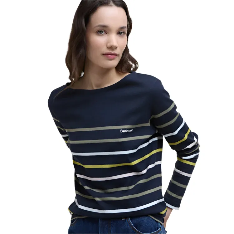Barbour Ladies Hawkins Top - Navy Stripe