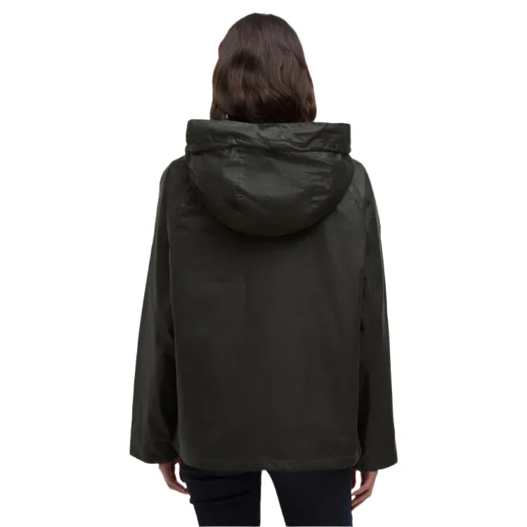 Barbour Ladies Hollies Wax Jacket - Archive Olive/Ancient Tartan