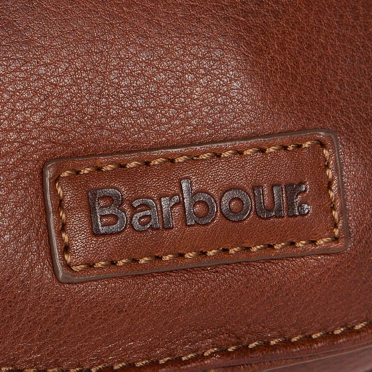 Barbour Ladies Laire Leather Saddle Bag - Brown