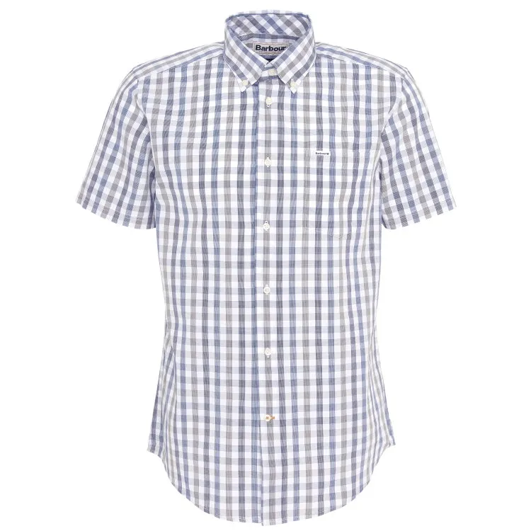 Barbour Longstone S/S Tailored Shirt - Olive - Size Medium