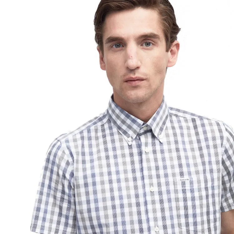 Barbour Longstone S/S Tailored Shirt - Olive - Size Medium