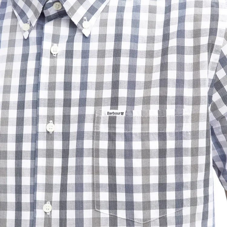 Barbour Longstone S/S Tailored Shirt - Olive - Size Medium