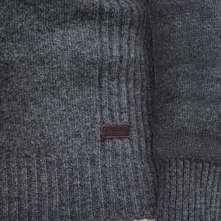 Barbour Nelson Essential Half Zip Sweater - Storm Grey