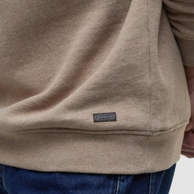 Barbour Nelson Half Zip Sweatshirt - Stone Marl
