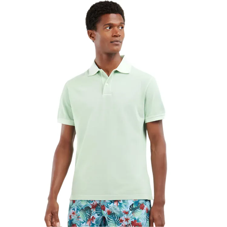 Barbour Washed Sports Polo - Dusty Mint