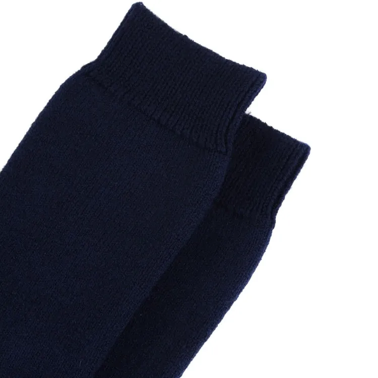 Barbour Wellington Calf Socks - Navy