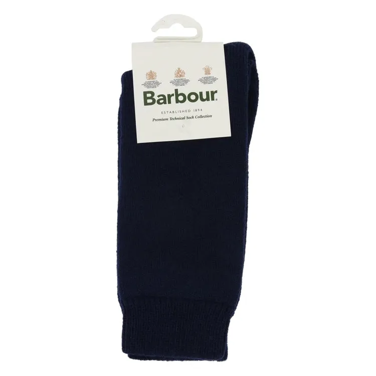 Barbour Wellington Calf Socks - Navy