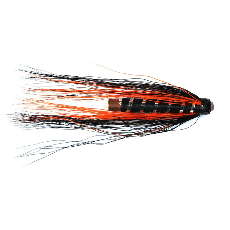 Black and Orange Brass Tube Flies
