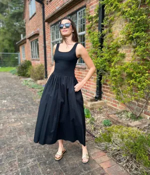 Black Hallie Sleeveless Dress