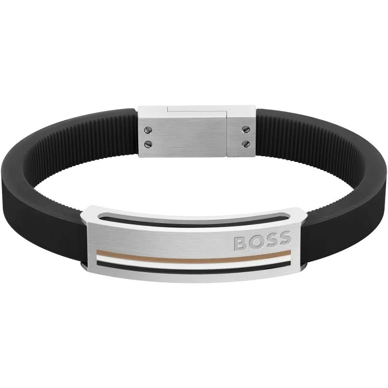 Boss Jewellery Mens Silicone Bracelet 1580364M