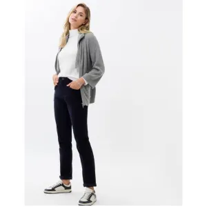 Brax Mary Five-pocket Stretch Needle Cord Jeans 73-1838 In Marine
