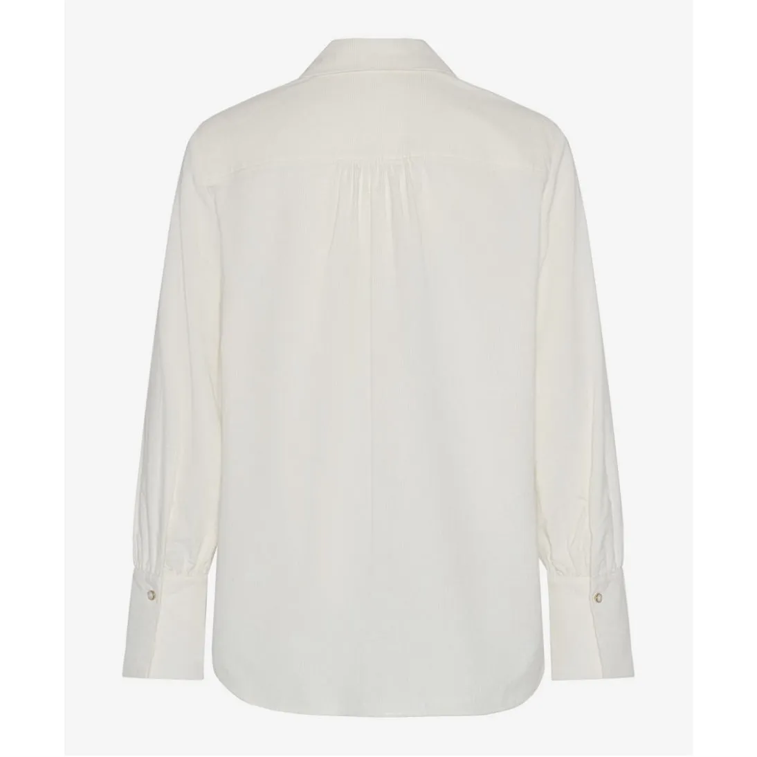 Brax Pure Cotton Corded Shirt Blouse Viki 45-9368 Cream