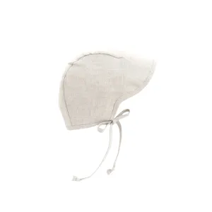 Briar Baby Brimmed Sand Linen Bonnet Cotton-Lined