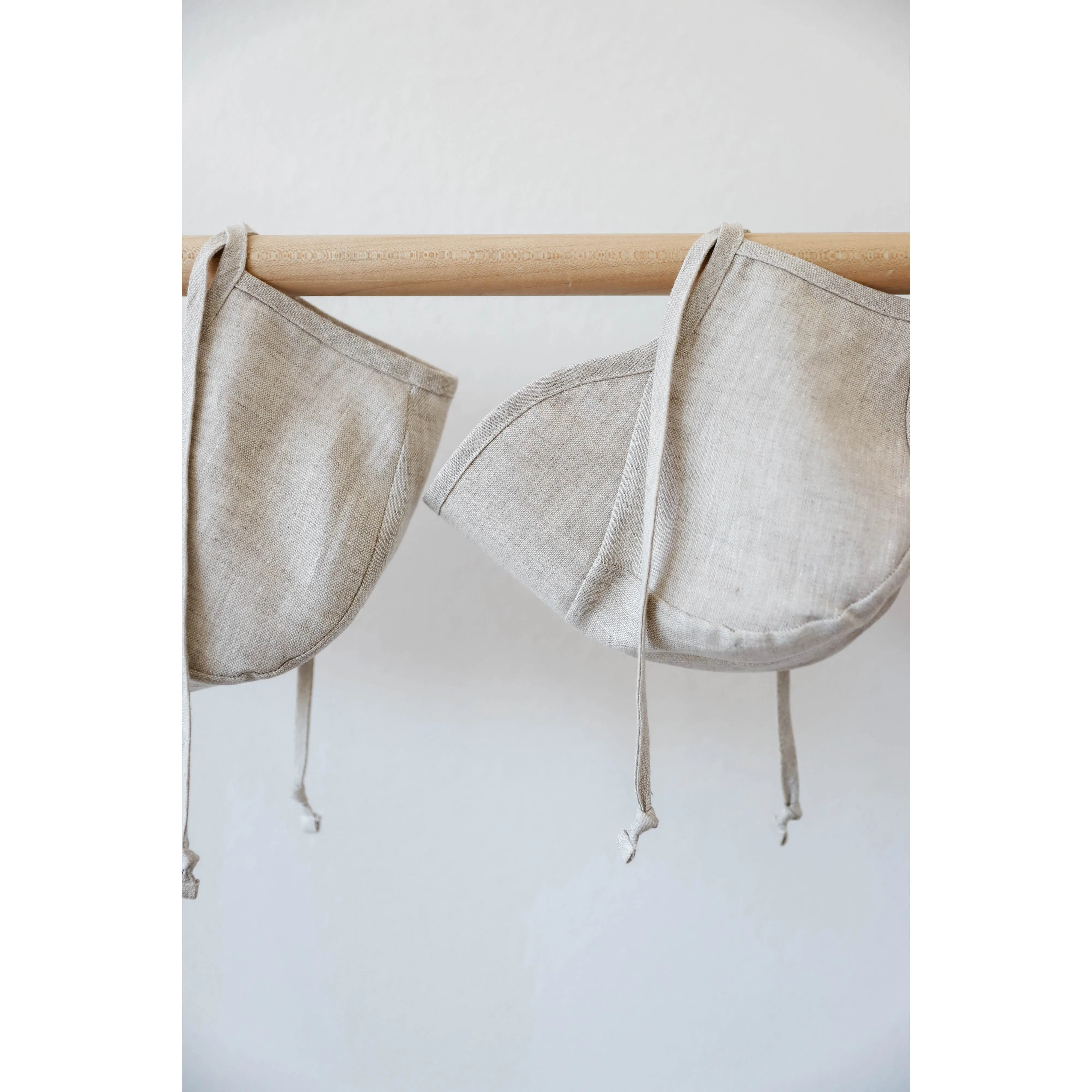 Briar Baby Brimmed Sand Linen Bonnet Cotton-Lined