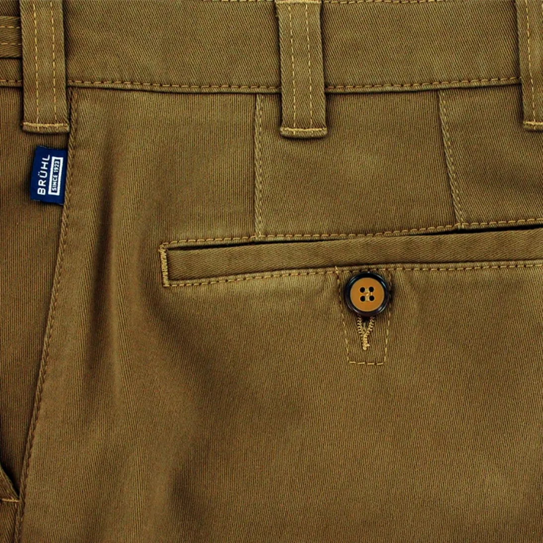 Bruhl Parma B Mover Stretch Winter Chino Trousers 185970 Tan