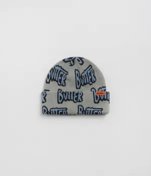 Butter Goods Sketch Cuff Beanie - Pewter