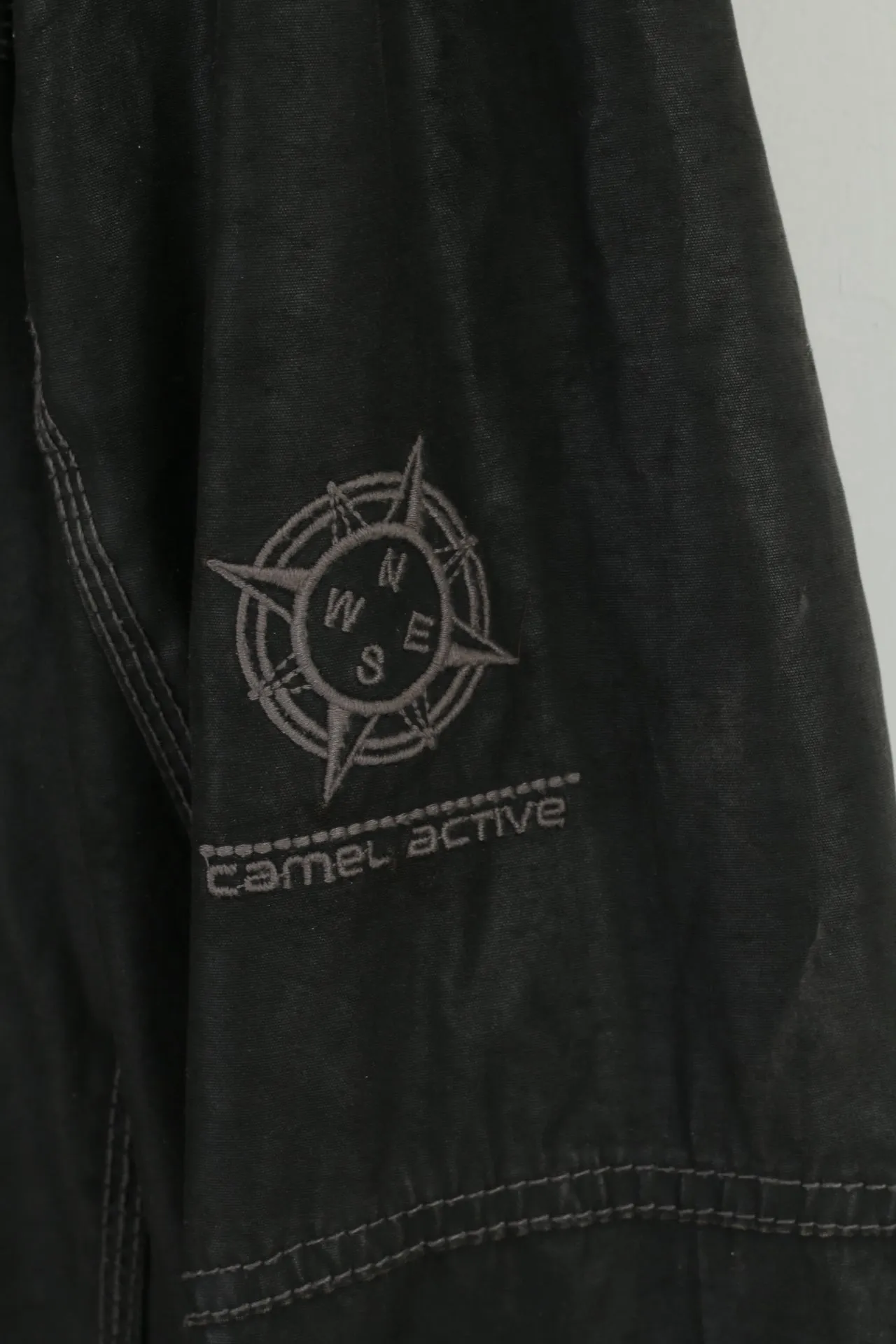 Camel Active Men 56 XL Jacket Black Cotton Wax Nature Challenge Outdoor Top