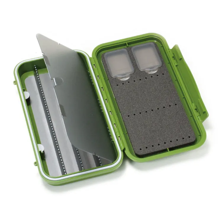 C&F Design 3-Row Waterproof Tube Fly Case With 4 Compartments - Large - Olive
