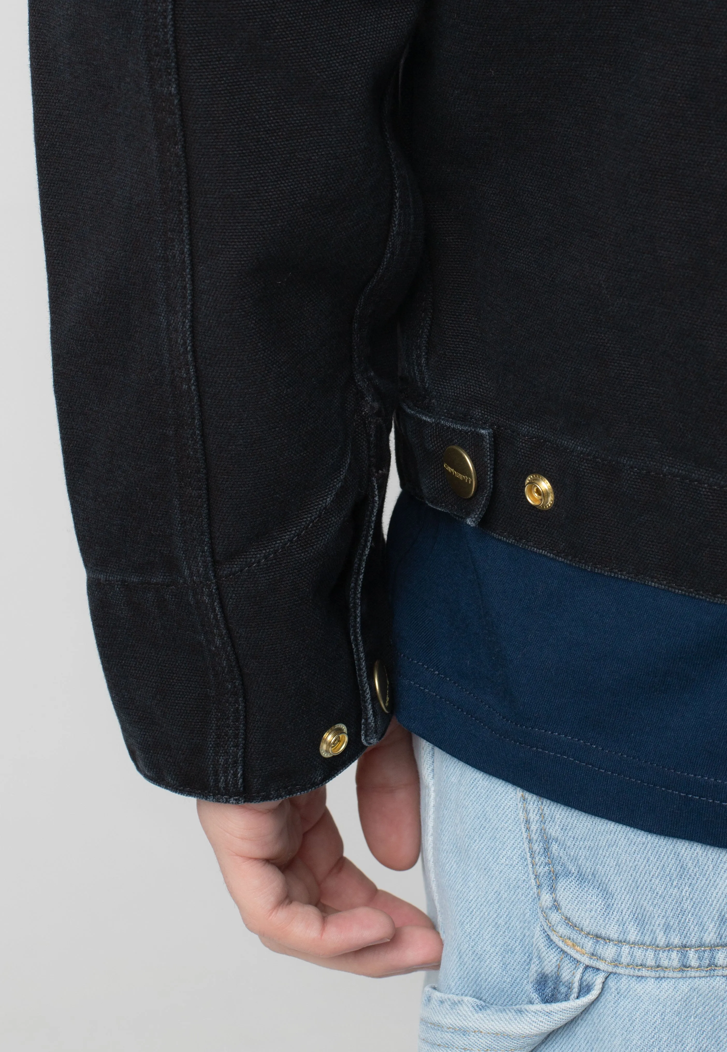 Carhartt WIP - Detroit Stone Canvas Black/Black - Jacket