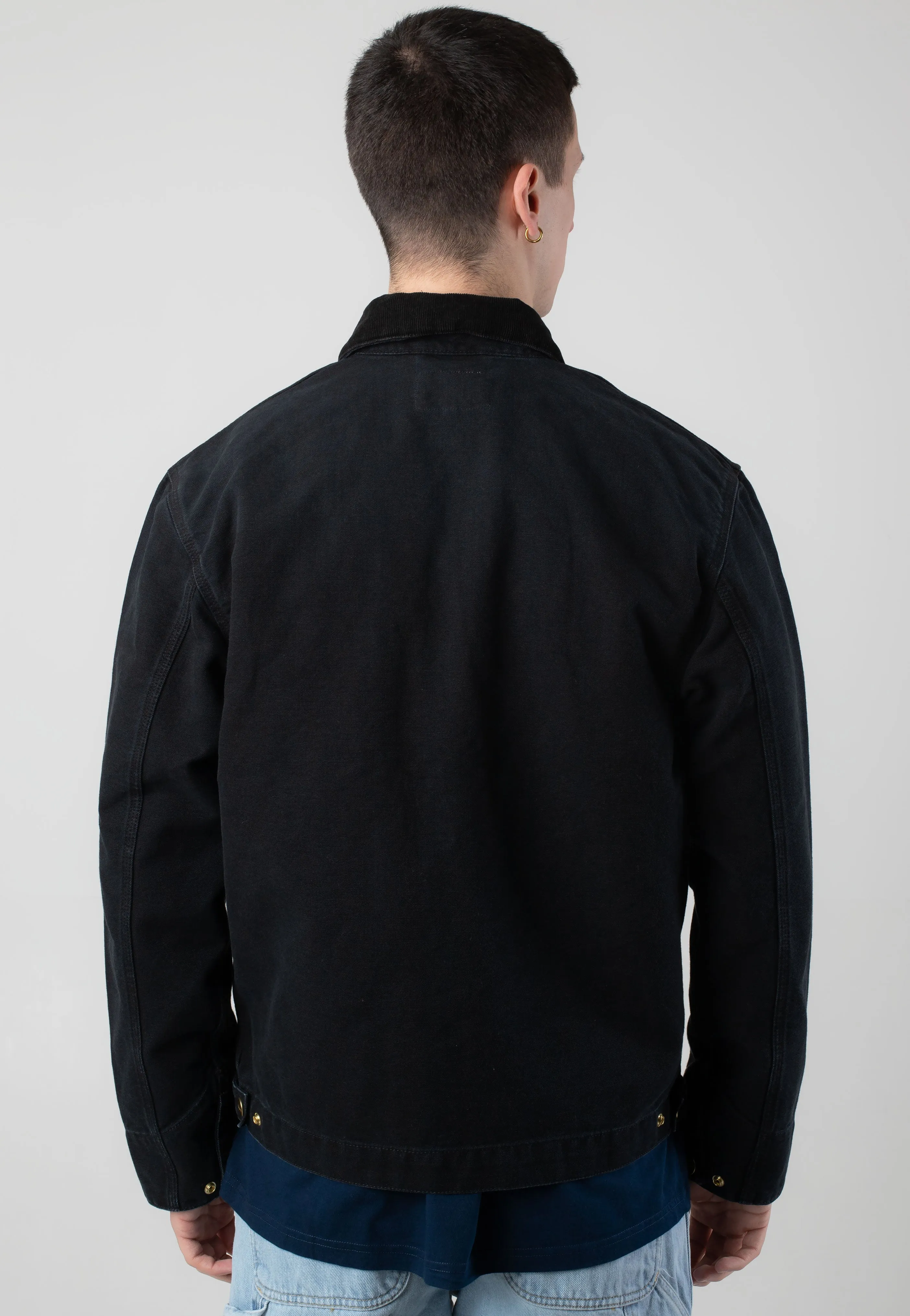 Carhartt WIP - Detroit Stone Canvas Black/Black - Jacket