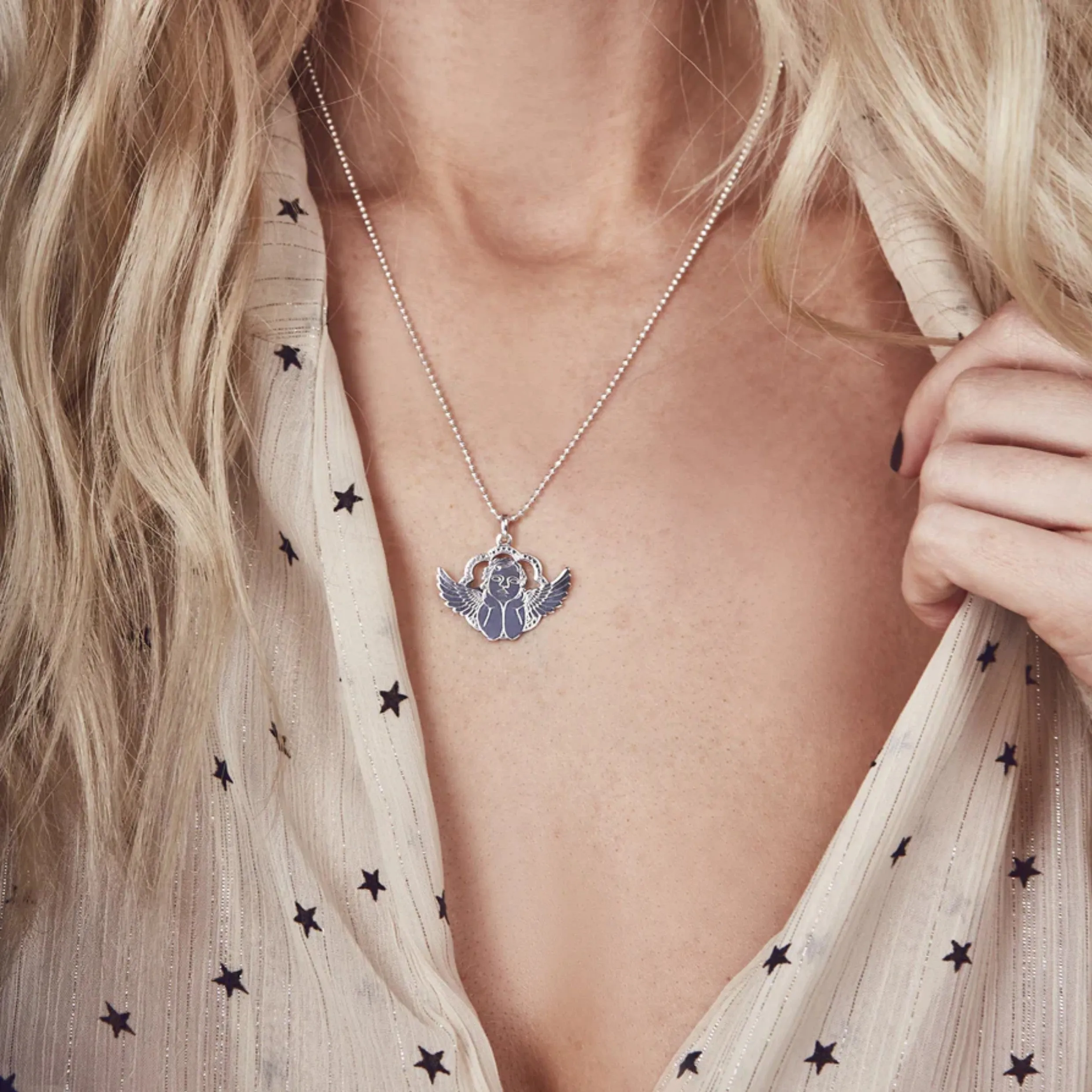 Carter Gore Cherub Pendant Necklace