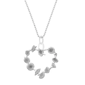 Carter Gore Daisy Chain Heart Pendant Necklace