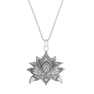Carter Gore Lotus Pendant Necklace