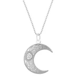 Carter Gore Mandala Moon Pendant Necklace