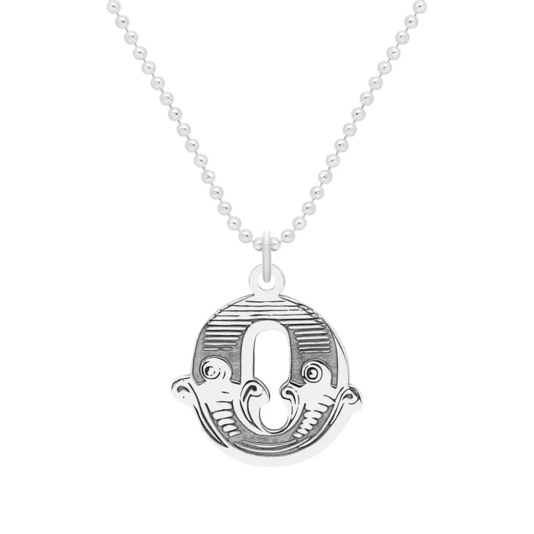 Carter Gore Small Letter Necklace Sterling Silver A-Z
