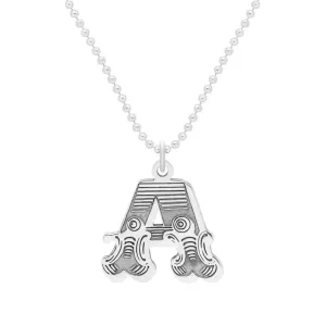 Carter Gore Small Letter Necklace Sterling Silver A-Z