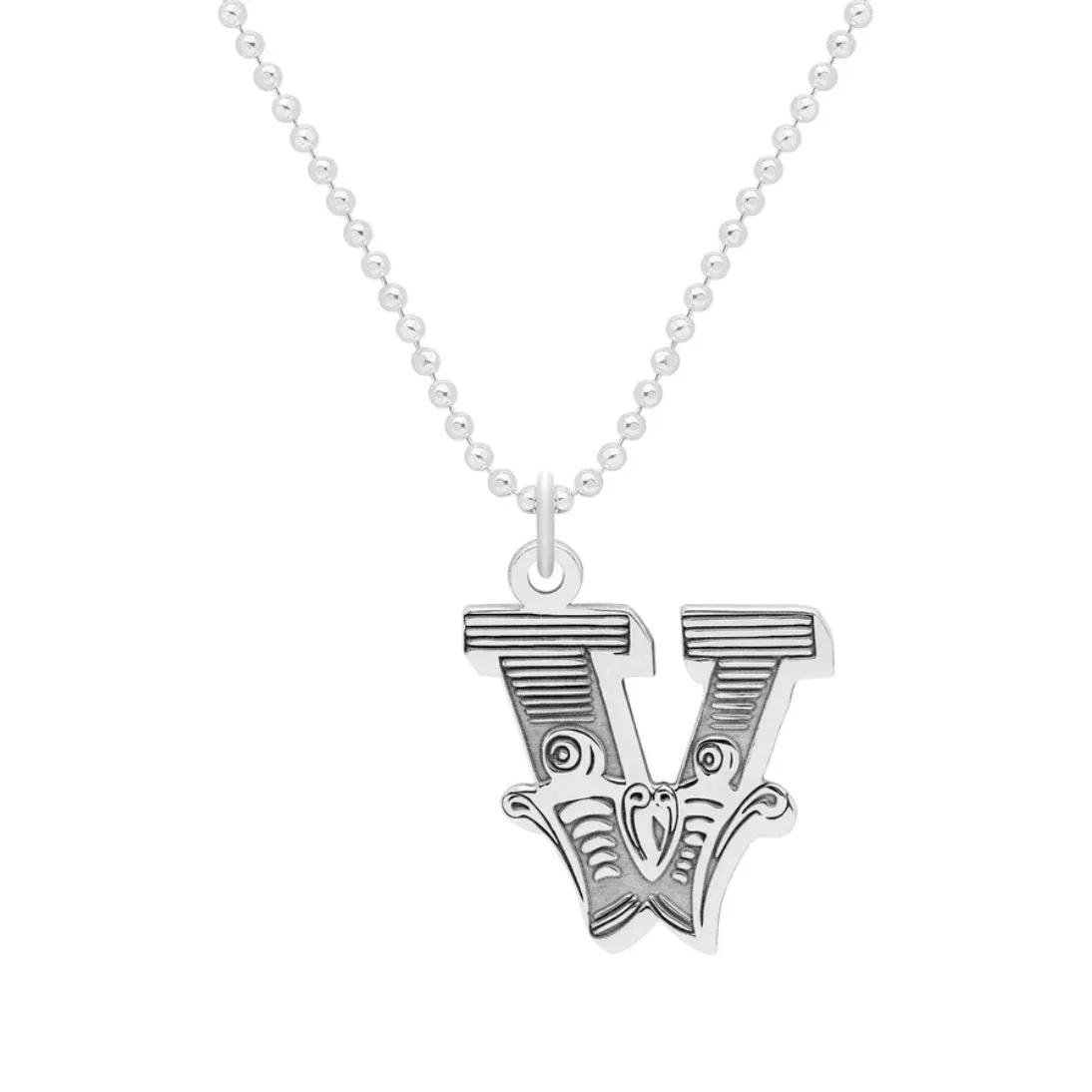 Carter Gore Small Letter Necklace Sterling Silver A-Z