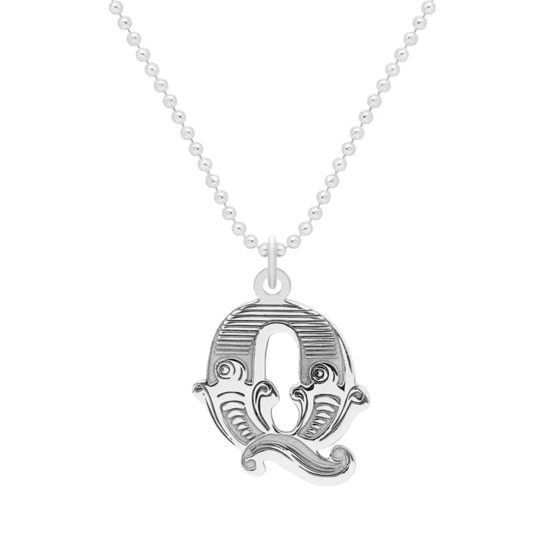 Carter Gore Small Letter Necklace Sterling Silver A-Z