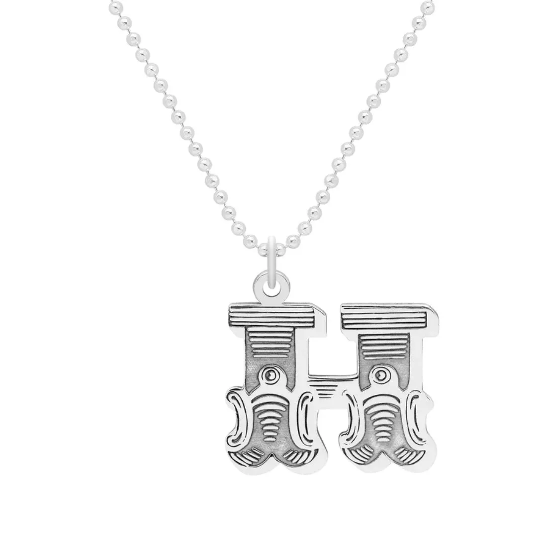 Carter Gore Small Letter Necklace Sterling Silver A-Z