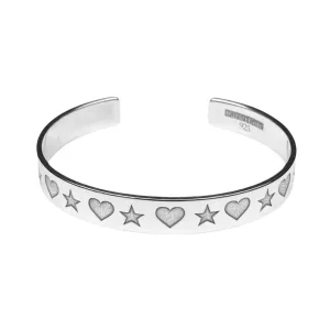 Carter Gore Star Heart Bangle Sterling Silver