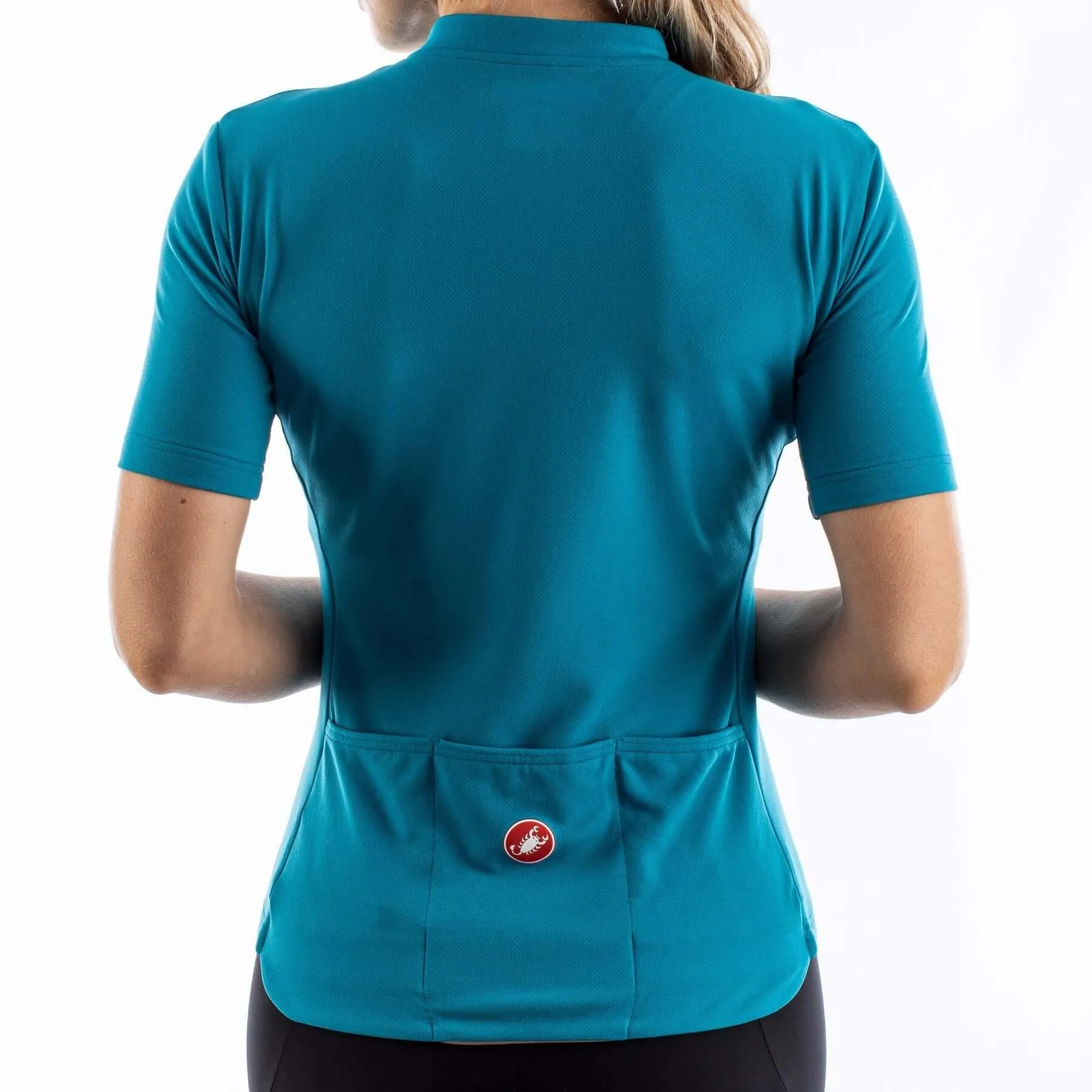 Castelli Anima 3 Womens Cycling Jersey (Marine Blue/ Celeste)