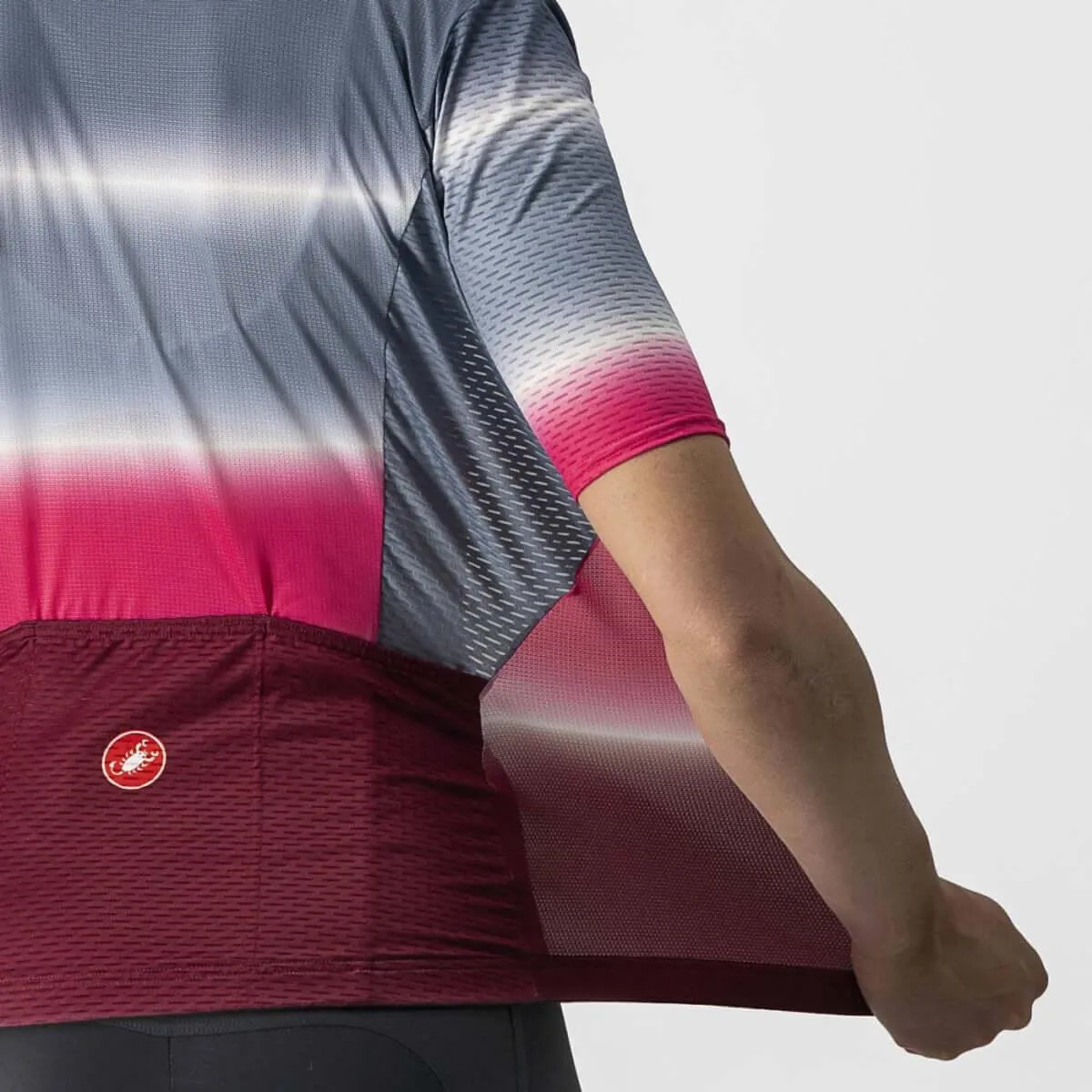 Castelli Dolce Womens Cycling Jersey (Light Steel Blue/Bordeaux)